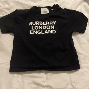 Black Burberry short sleeve 18 month shirt